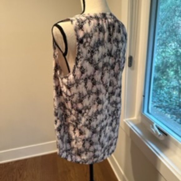 Rebecca Taylor V Neck Silk Tank - Size 8 - Picture 2 of 2